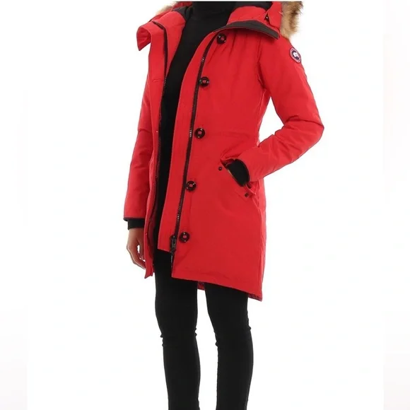Canada Goose❤️Logo Hooded Down Coat